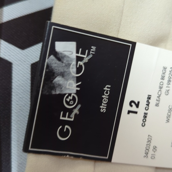 George brand ladies Capri casual pants nwt - Picture 7 of 10